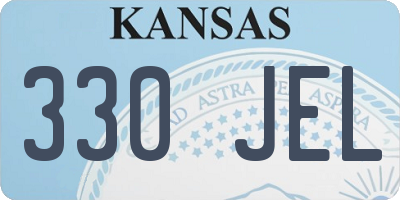 KS license plate 330JEL