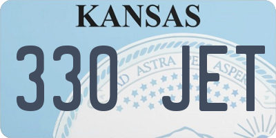 KS license plate 330JET