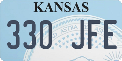 KS license plate 330JFE
