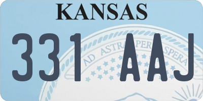 KS license plate 331AAJ