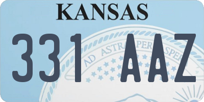 KS license plate 331AAZ
