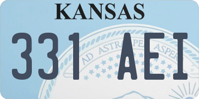 KS license plate 331AEI