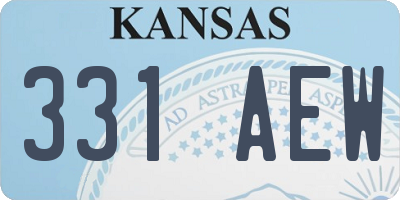 KS license plate 331AEW