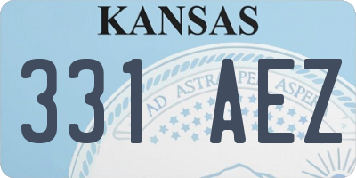 KS license plate 331AEZ
