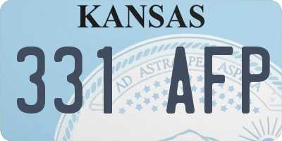 KS license plate 331AFP