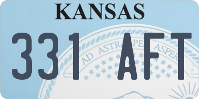 KS license plate 331AFT