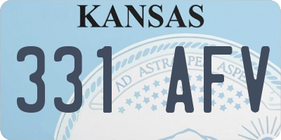 KS license plate 331AFV