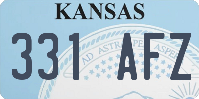 KS license plate 331AFZ