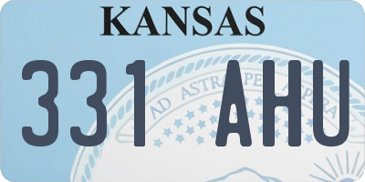 KS license plate 331AHU