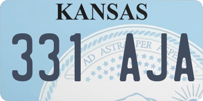 KS license plate 331AJA