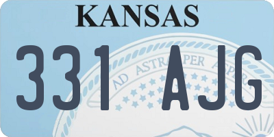 KS license plate 331AJG