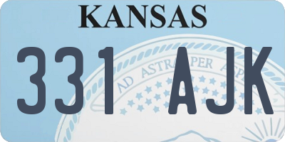KS license plate 331AJK