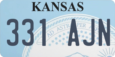 KS license plate 331AJN