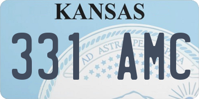 KS license plate 331AMC