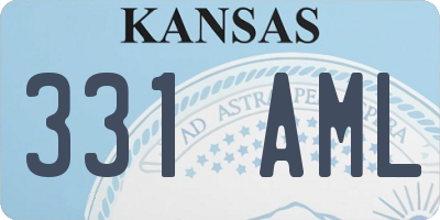 KS license plate 331AML