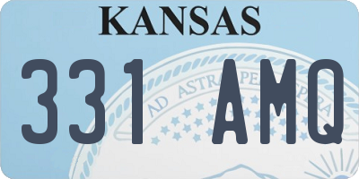 KS license plate 331AMQ