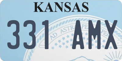 KS license plate 331AMX