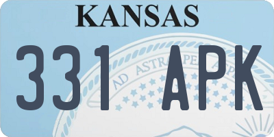 KS license plate 331APK