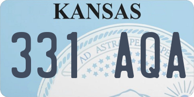 KS license plate 331AQA
