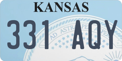 KS license plate 331AQY