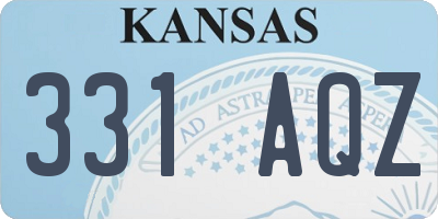 KS license plate 331AQZ
