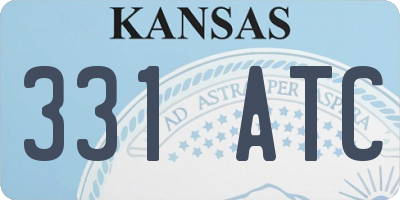 KS license plate 331ATC