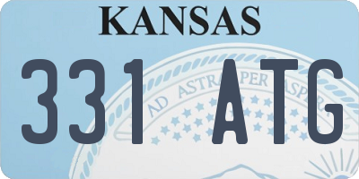KS license plate 331ATG