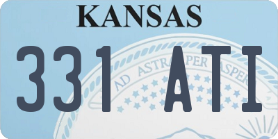 KS license plate 331ATI