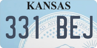 KS license plate 331BEJ