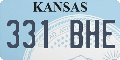 KS license plate 331BHE