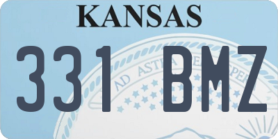 KS license plate 331BMZ