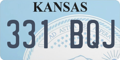 KS license plate 331BQJ