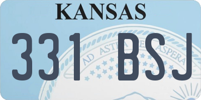 KS license plate 331BSJ