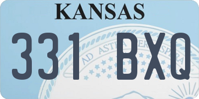 KS license plate 331BXQ