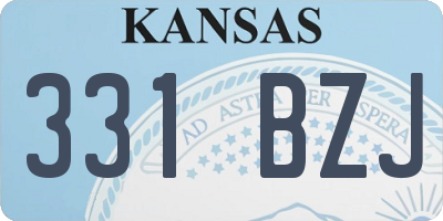 KS license plate 331BZJ