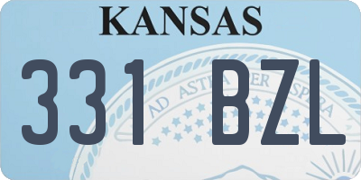 KS license plate 331BZL