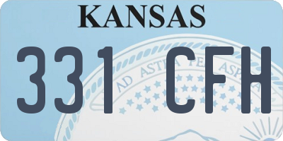 KS license plate 331CFH