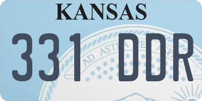 KS license plate 331DDR