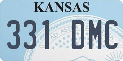 KS license plate 331DMC