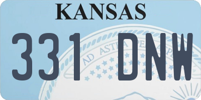 KS license plate 331DNW