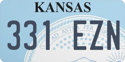 KS license plate 331EZN
