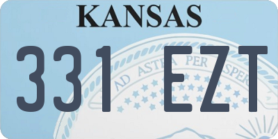 KS license plate 331EZT