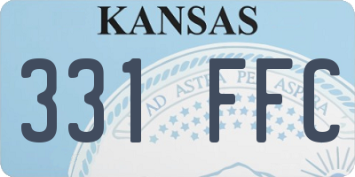 KS license plate 331FFC