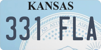 KS license plate 331FLA