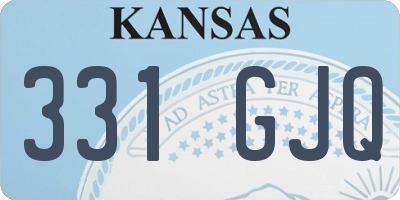 KS license plate 331GJQ