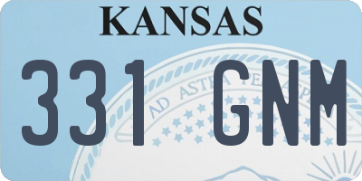 KS license plate 331GNM