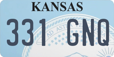 KS license plate 331GNQ