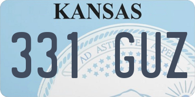 KS license plate 331GUZ