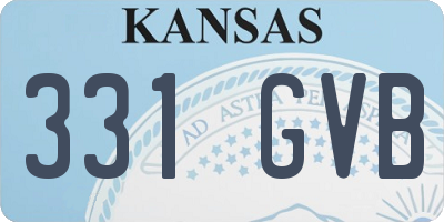 KS license plate 331GVB