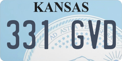 KS license plate 331GVD